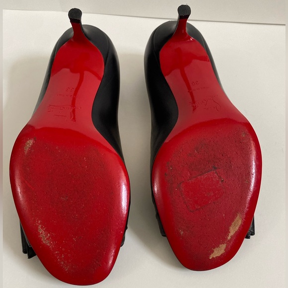 ✨ CHRISTIAN LOUBOUTIN peep toe kitten heels - Picture 12 of 16